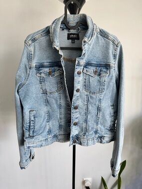 Buffalo David Bitton | Light Blue Denim Jean Jacket | Size Large